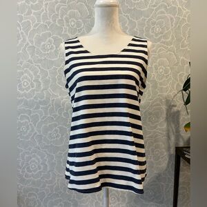 Pim + Larkin Navy and White Tank - Sz M